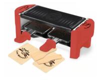 LITTLE BALANCE Raclette Multifonction Raclette 2 personnes rouge