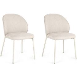 BIZZOTTO Chaise Lot de 2 chaises Wendy Beige