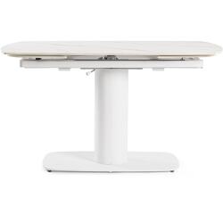 BIZZOTTO Table de salle à manger Table Jeremias 140-200x80 Blanche extensible