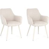 BIZZOTTO Chaise Lot de 2 chaises AC-ACC CORA Beige/Beige