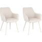 BIZZOTTO Chaise Lot de 2 chaises AC-ACC CORA Beige/Beige