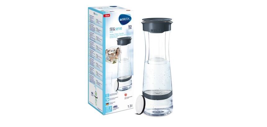 Bouteille filtrante 1.3 L Gris Foncé - Fill & Serve