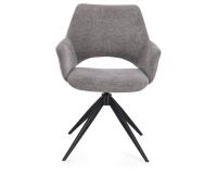 BIZZOTTO Chaise Vivian grey pivotante