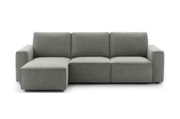 LE COMFORT Salon tissu Solon Angle reversible gris