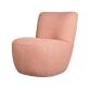 OPJET PARIS Fauteuil tissu Fauteuil Eve bouclette rose poudré