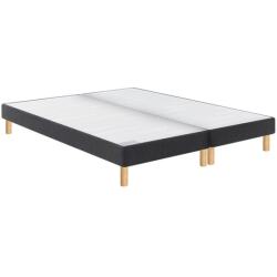 BULTEX Sommier 2 x 100 x 200 Vitality ferme jersey gris fon Duo 2020 (200x200)
