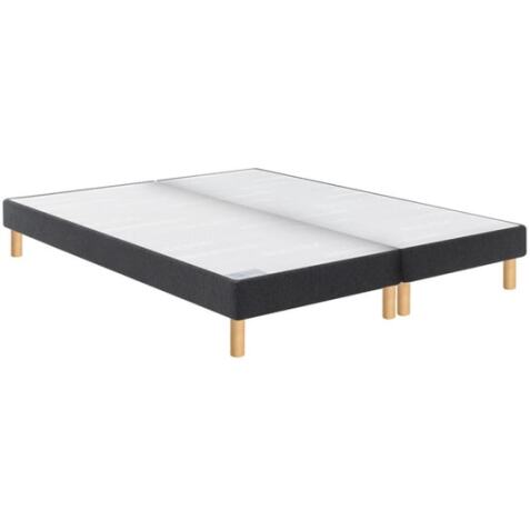BULTEX Sommier 2 x 100 x 200 Vitality ferme jersey gris fon Duo 2020 (200x200)