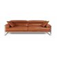 CALIA Canapé cuir Romeo 3 places 222 cm Cuir coloris cognac