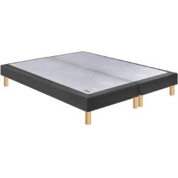 EPEDA Sommier 2 x 80 x 200 Bristol tissé gris fumé 1620 (160x200)