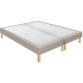 EPEDA Sommier 2 x 80 x 200 Bristol tissé taupe 1620 (160x200)