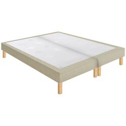 EPEDA Sommier 2 x 90 x 200 Bristol chenillé lin 1820 (180x200)
