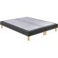 EPEDA Sommier 2 x 90 x 200 Bristol tissé gris fumé 1820 (180x200)