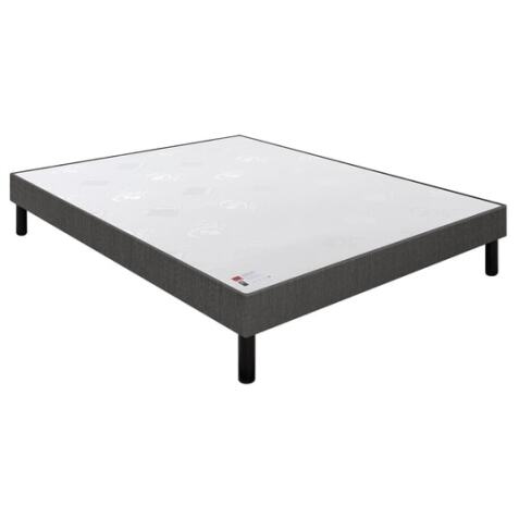 EPEDA Sommier 2 x 90 x 200 Voyage tissé gris fumé 1820 (180x200)