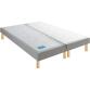 MERINOS Sommier 2 x 80 x 190 Du Matin chine gris clair 1619 (160x190)