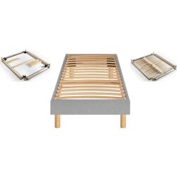 MERINOS Sommier  90 x 190 Self Kit chine gris clair 0919
