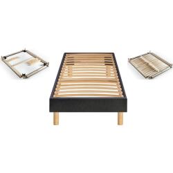 MERINOS Sommier  90 x 200 Self Kit velours nuit 0920