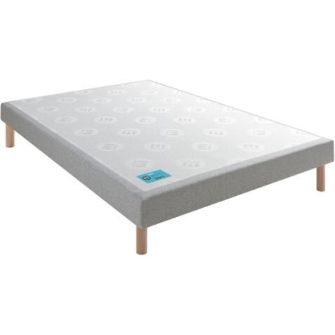 MERINOS Sommier  80 x 190 Petit Dormeur chine gris clair 0819