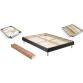 MERINOS Sommier 140 x 200 Self Kit chine gris anthracite 1420