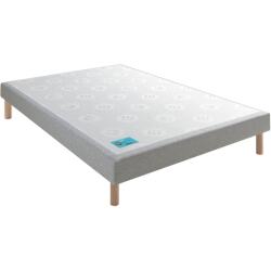 MERINOS Sommier 160 x 200 Petit Dormeur chine gris clair 1620