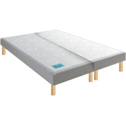 MERINOS Sommier 2 x 90 x 200 Petit Dormeur chine gris clair 1820 (180x200)