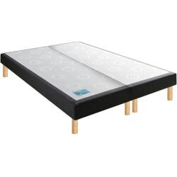 MERINOS Sommier 2 x 90 x 200 Petit Dormeur velours nuit 1820 (180x200)