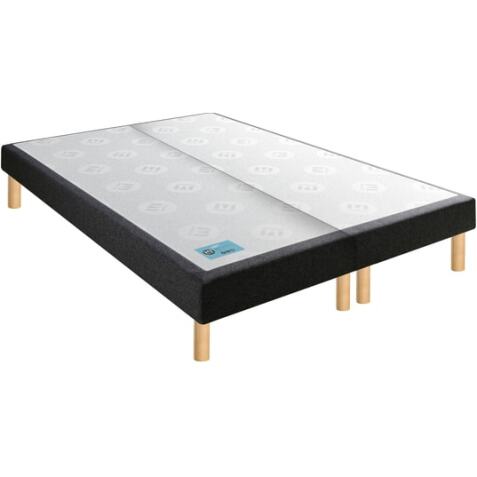 MERINOS Sommier 2 x 90 x 200 Petit Dormeur velours nuit 1820 (180x200)