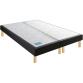 MERINOS Sommier 2 x 90 x 200 Petit Dormeur velours nuit 1820 (180x200)