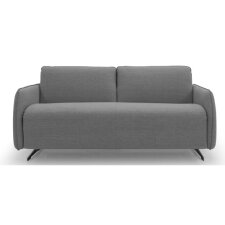 ALTEREGO DIVANI Canapé lit Dallas canapé convertible 140 cm gris