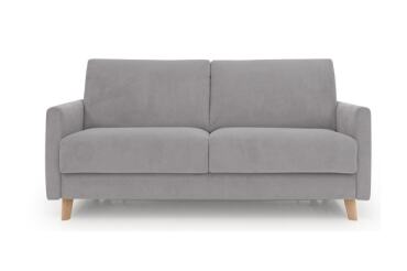 ALTEREGO DIVANI Canapé lit rapido REMY canapé convertible 140 cm  Gris clair