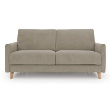 ALTEREGO DIVANI Canapé lit rapido REMY canapé convertible 140 cm Beige