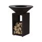 OYAT Brasero de cuisson B.B.O 78 Noir, Acier thermolaqué, diamètre 78 cm