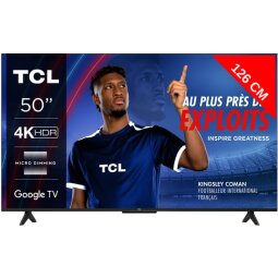 TCL TV LED 4K 126 cm 50V6B Google TV