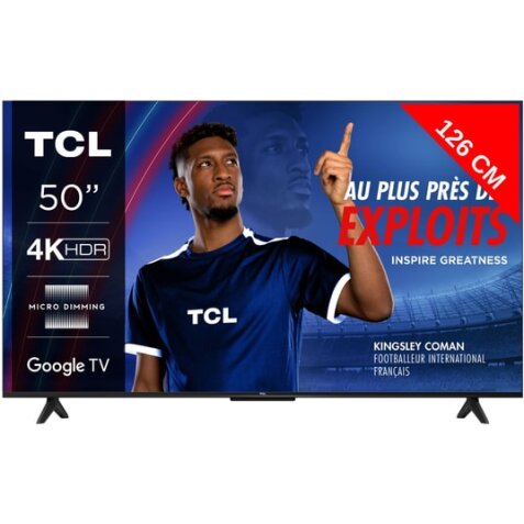 TCL TV LED 4K 126 cm 50V6B Google TV