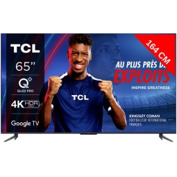 TCL TV LED 4K 164 cm 65T7B - QLED Pro - Google TV