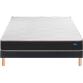 BULTEX Ensemble Matelas Sommier 140 x 190 Vitality 1.1 140x190 + sommier gris foncé +pieds