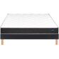 BULTEX Ensemble Matelas Sommier 140 x 190 Vitality 2.1 140x190 + sommier gris foncé +pieds