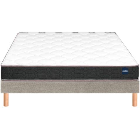 BULTEX Ensemble Matelas Sommier 160 x 200 Vitality 2.1 160x200 + sommier grege +pieds