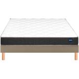 BULTEX Ensemble Matelas Sommier 160 x 200 Vitality 2.1 160x200 + sommier moka +pieds