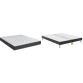 BULTEX Ensemble Matelas Sommier 160 x 200 Vitality 2.1 160x200 2 sommiers gris foncé pieds
