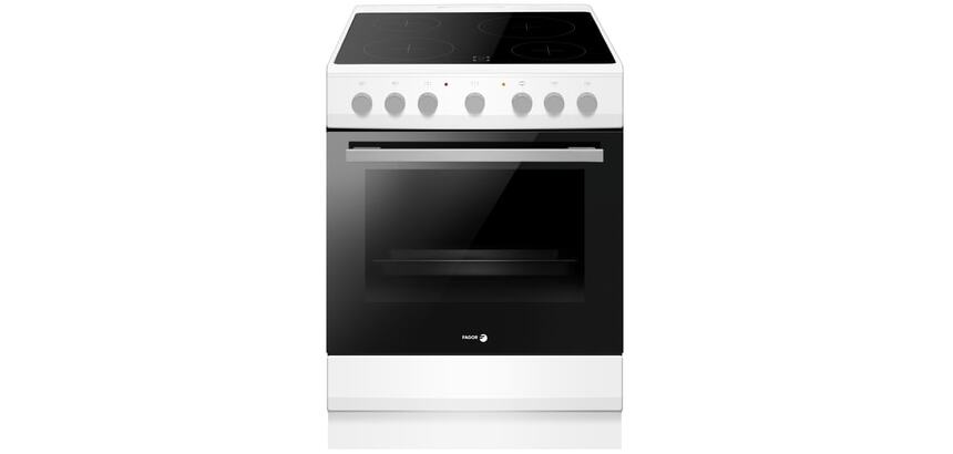 Cuisinière vitrocéramique Fagor FACV3004B Blanc