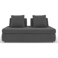 ALTEREGO DIVANI Canapé lit tissu Stone canapé convertible 140 cm Gris Anthracite