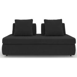 ALTEREGO DIVANI Canapé lit tissu Stone canapé convertible 140 cm Noir