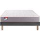 MERINOS Ensemble Matelas Sommier 160 x 200 Au lit 160x200 + sommier anthracite + pieds