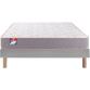 MERINOS Matelas 160 x 200 Au lit 160x200 + sommier gris clair + pieds