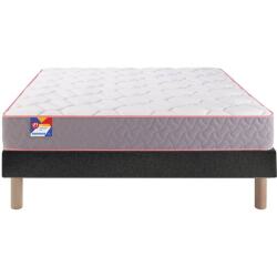 MERINOS Matelas 160 x 200 Au lit 160x200 + sommier velours nuit + pieds