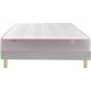 MERINOS Ensemble Matelas Sommier 160 x 200 Endormi 160x200 + sommier gris clair + pieds