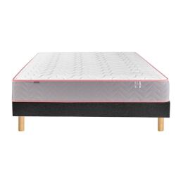 MERINOS Ensemble Matelas Sommier 160 x 200 Endormi 160x200 + sommier velours nuit + pieds