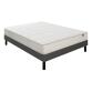 EPEDA Ensemble Matelas Sommier 160 x 200 Pavillon 160x200 + sommier gris fumé + pieds