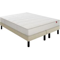 EPEDA Ensemble Matelas Sommier 160 x 200 Pavillon 160x200 + 2 sommiers lin pieds