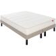 EPEDA Ensemble Matelas Sommier 160 x 200 Pavillon 160x200 + 2 sommiers naturel pieds